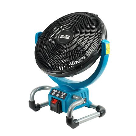 พัดลมไร้สาย 13 นิ้ว (พร้อมแบตเตอรี่และแท่นชาร์จ) MATALL PRO DF-300 20 โวลต์_2