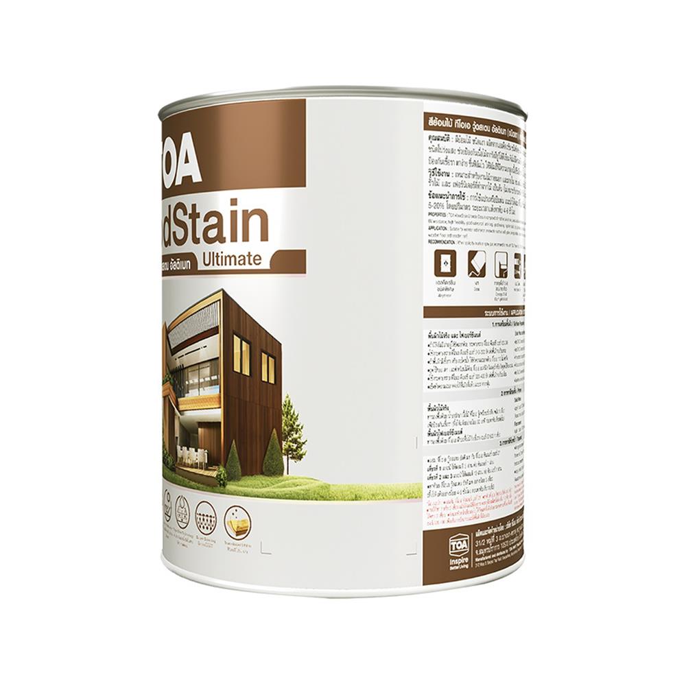 สีย้อมไม้ ชนิดเงา TOA WOODSTAIN ULTIMATE UG05 สีวอลนัท 1/4 แกลลอน