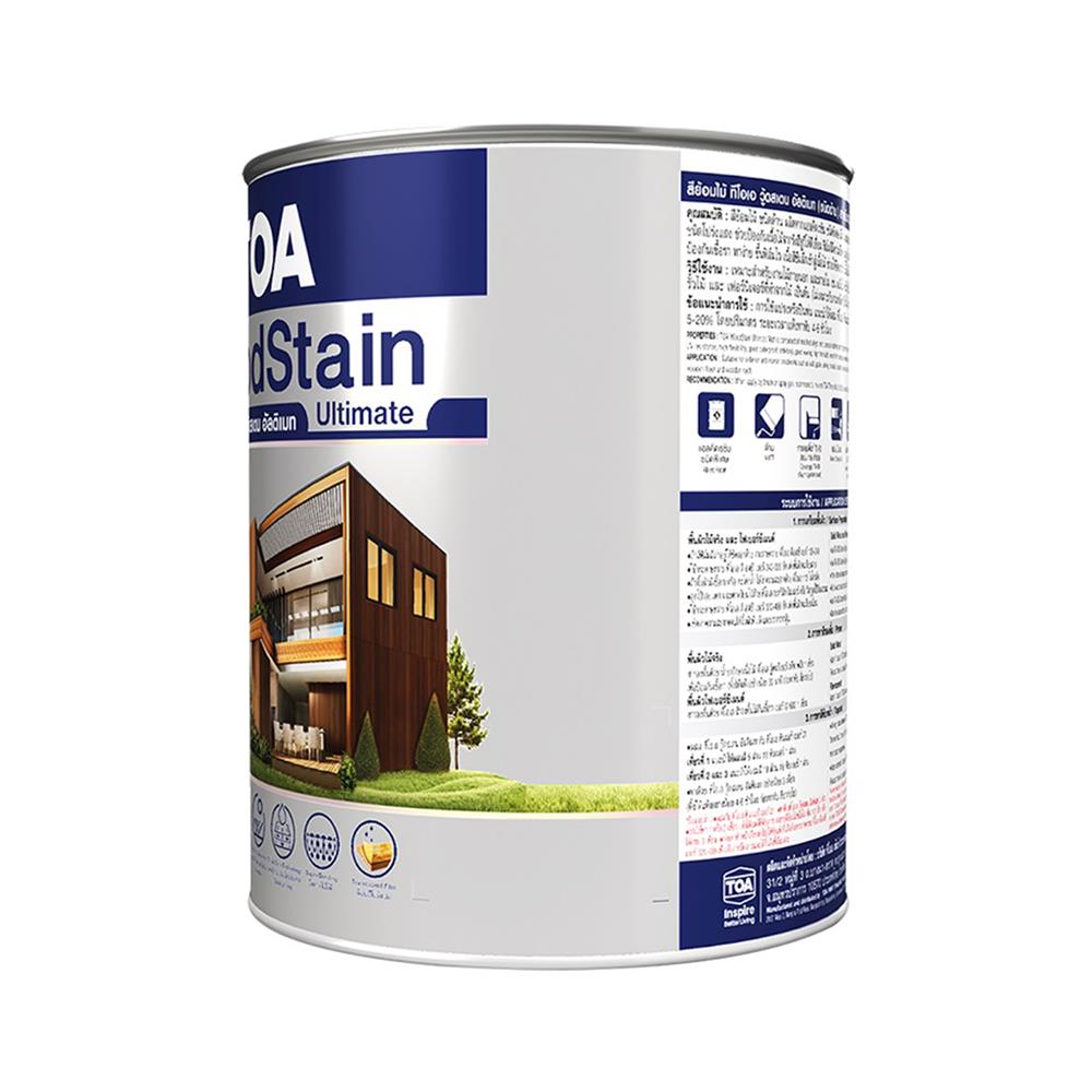สีย้อมไม้ ชนิดด้าน TOA WOODSTAIN ULTIMATE UM99 สีใส 1/4 แกลลอน