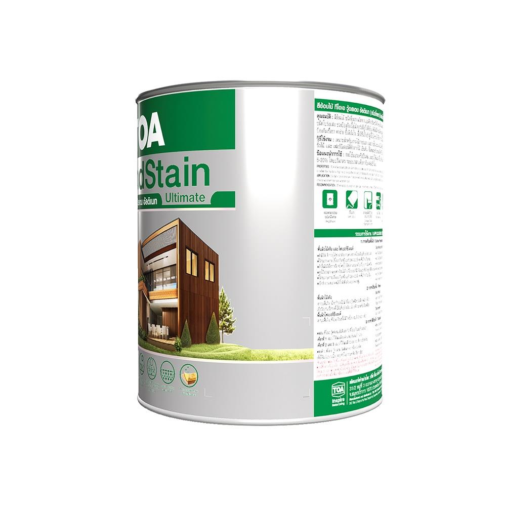 สีย้อมไม้ ชนิดกึ่งเงา TOA WOODSTAIN ULTIMATE US01 สีมะฮอกกะนี 1 แกลลอน