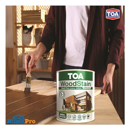 สีย้อมไม้ ชนิดกึ่งเงา TOA WOODSTAIN ULTIMATE US05 สีวอลนัท 1 แกลลอน_4