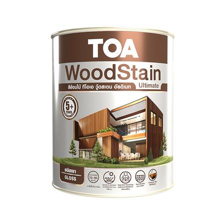 สีย้อมไม้ ชนิดเงา TOA WOODSTAIN ULTIMATE UG99 สีเงาใส 1 แกลลอน_0