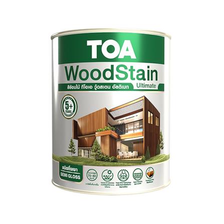 สีย้อมไม้ ชนิดกึ่งเงา TOA WOODSTAIN ULTIMATE US03 สีไม้มะค่า 1 แกลลอน_0