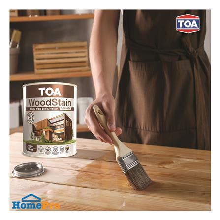 สีย้อมไม้ ชนิดเงา TOA WOODSTAIN ULTIMATE UG02 สีไม้สัก 1/4 แกลลอน_4
