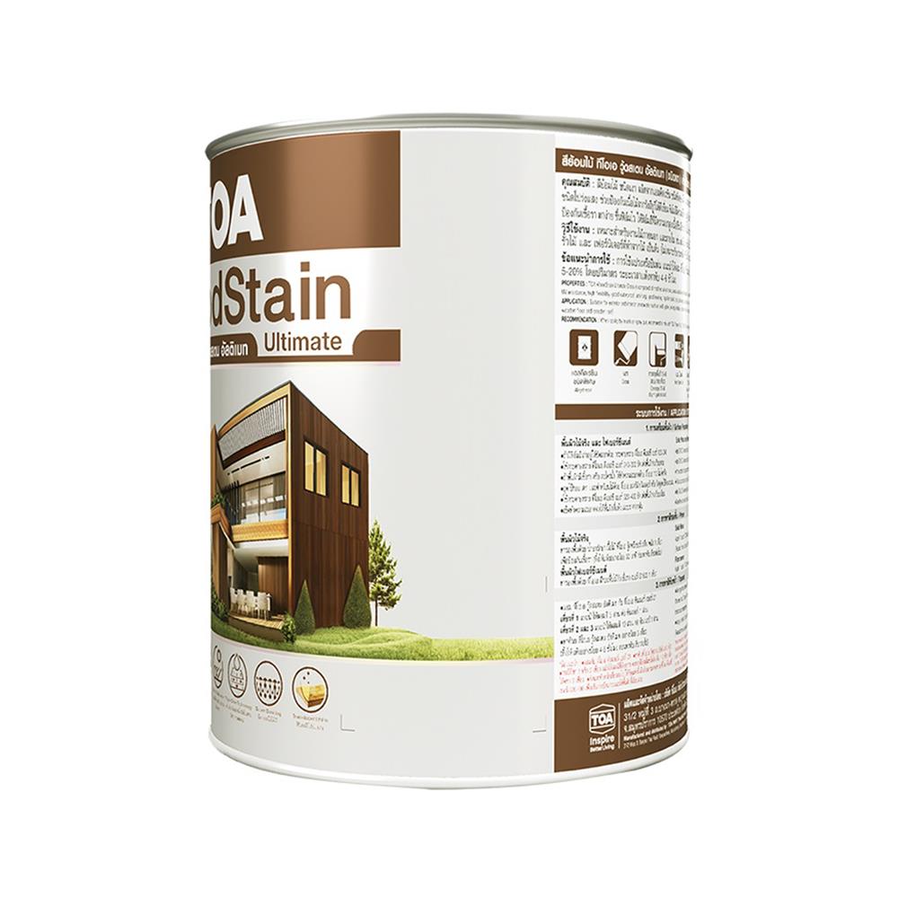 สีย้อมไม้ ชนิดเงา TOA WOODSTAIN ULTIMATE UG06 สีไม้ประดู่ 1/4 แกลลอน