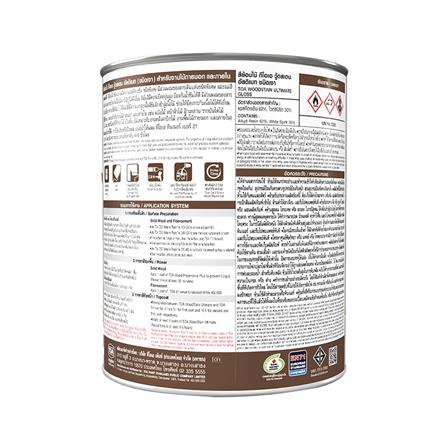 สีย้อมไม้ ชนิดเงา TOA WOODSTAIN ULTIMATE UG03 สีไม้มะค่า 1/4 แกลลอน_3