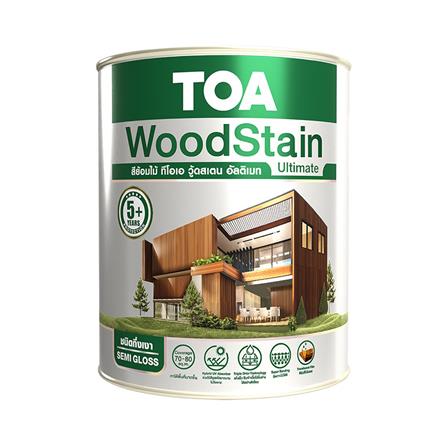 สีย้อมไม้ ชนิดกึ่งเงา TOA WOODSTAIN ULTIMATE US99 สีเงาใส 1 แกลลอน_0