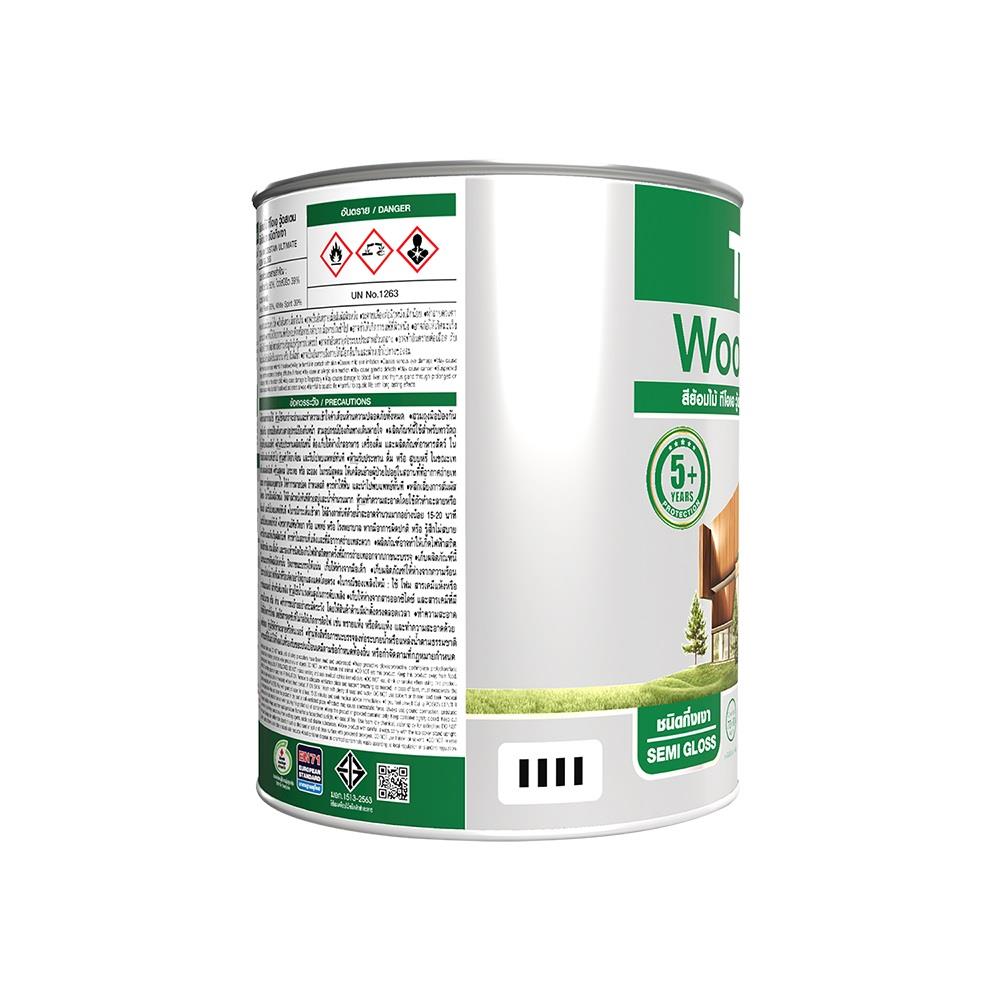 สีย้อมไม้ ชนิดกึ่งเงา TOA WOODSTAIN ULTIMATE US03 สีไม้มะค่า 1/4 แกลลอน