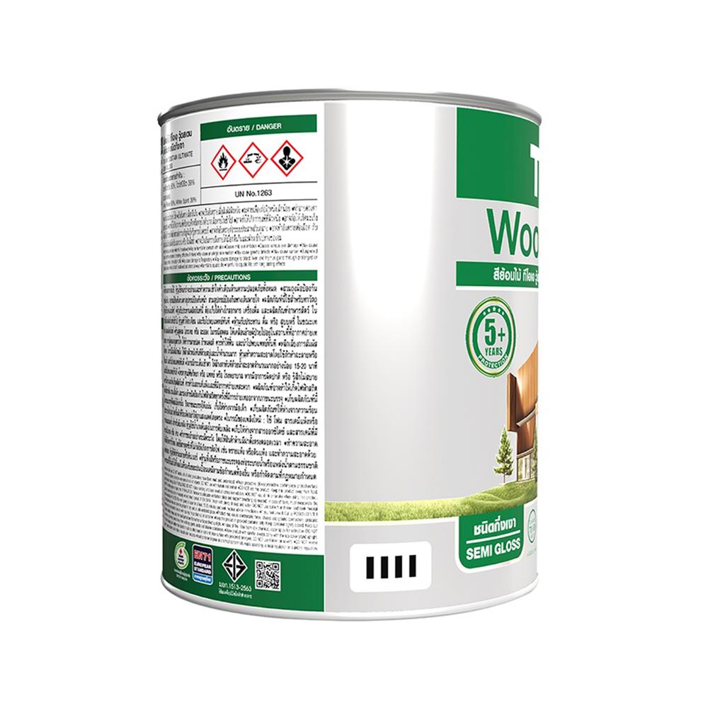 สีย้อมไม้ ชนิดกึ่งเงา TOA WOODSTAIN ULTIMATE US06 สีไม้ประดู่ 1/4 แกลลอน