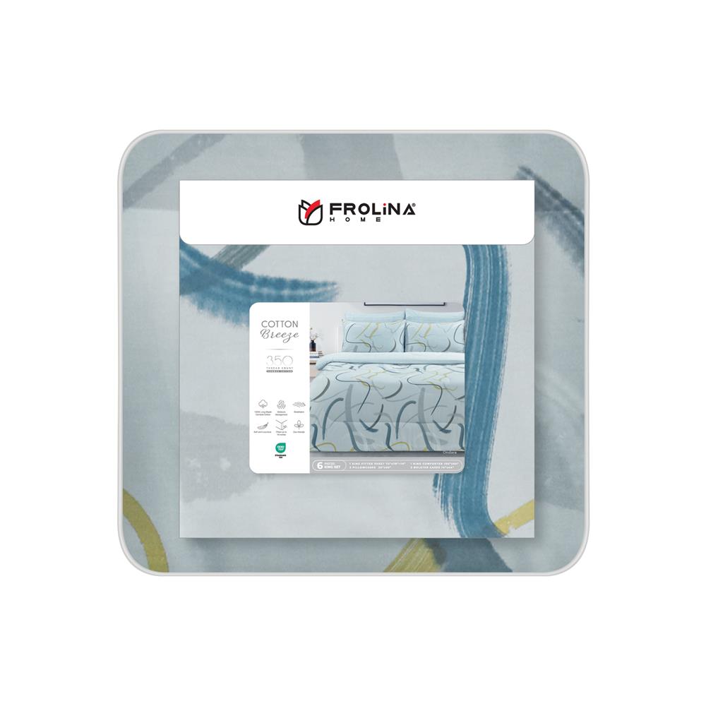 ชุดผ้าปูที่นอน 6 ฟุต (ชุด 6 ชิ้น) FROLINA ONDARA CBDF011