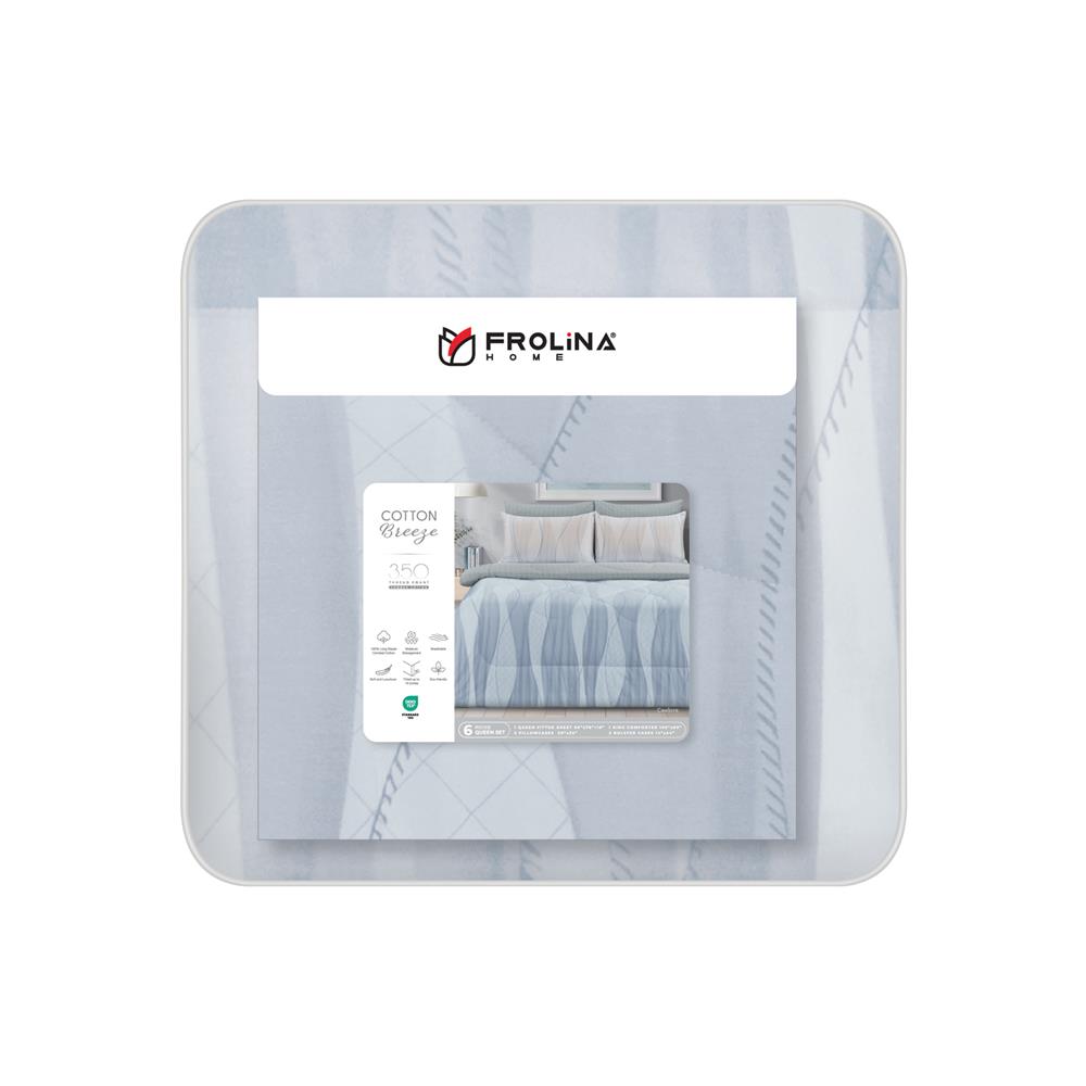 ชุดผ้าปูที่นอน 5 ฟุต (ชุด 6 ชิ้น) FROLINA CAEROLA CBDF012