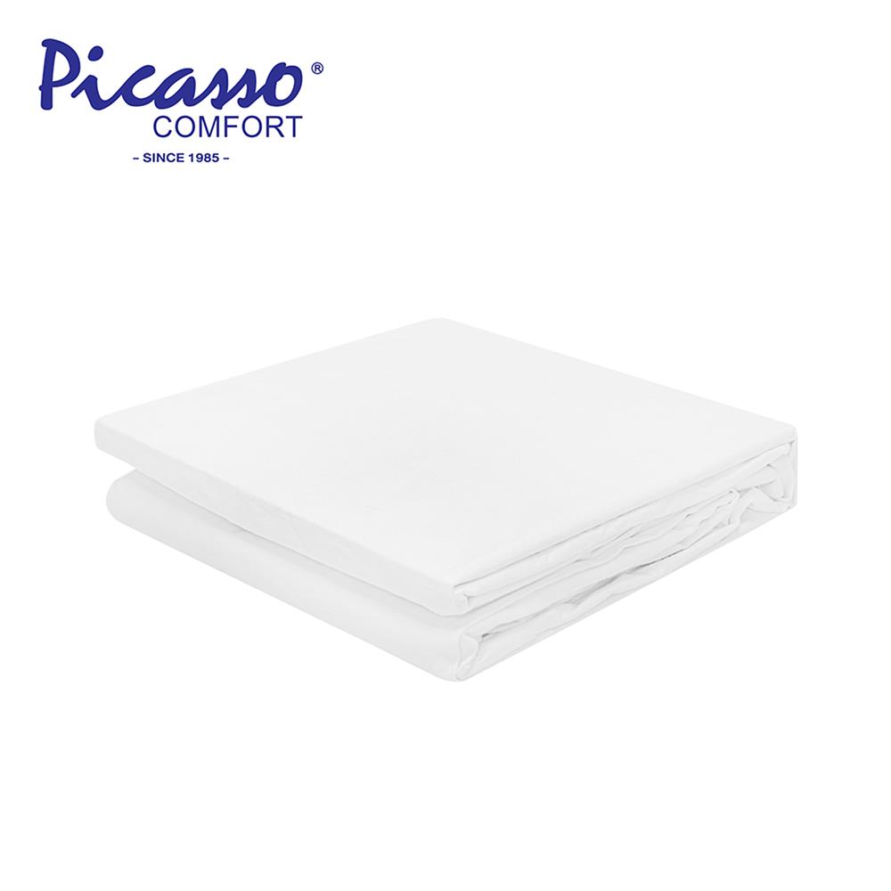ผ้ารองกันเปื้อน 3.5 ฟุต PICASSO กันน้ำ FIT สีขาว