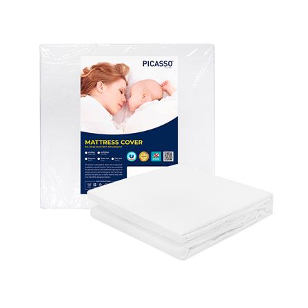 ผ้ารองกันเปื้อน 3.5 ฟุต PICASSO กันน้ำ FIT สีขาว_3