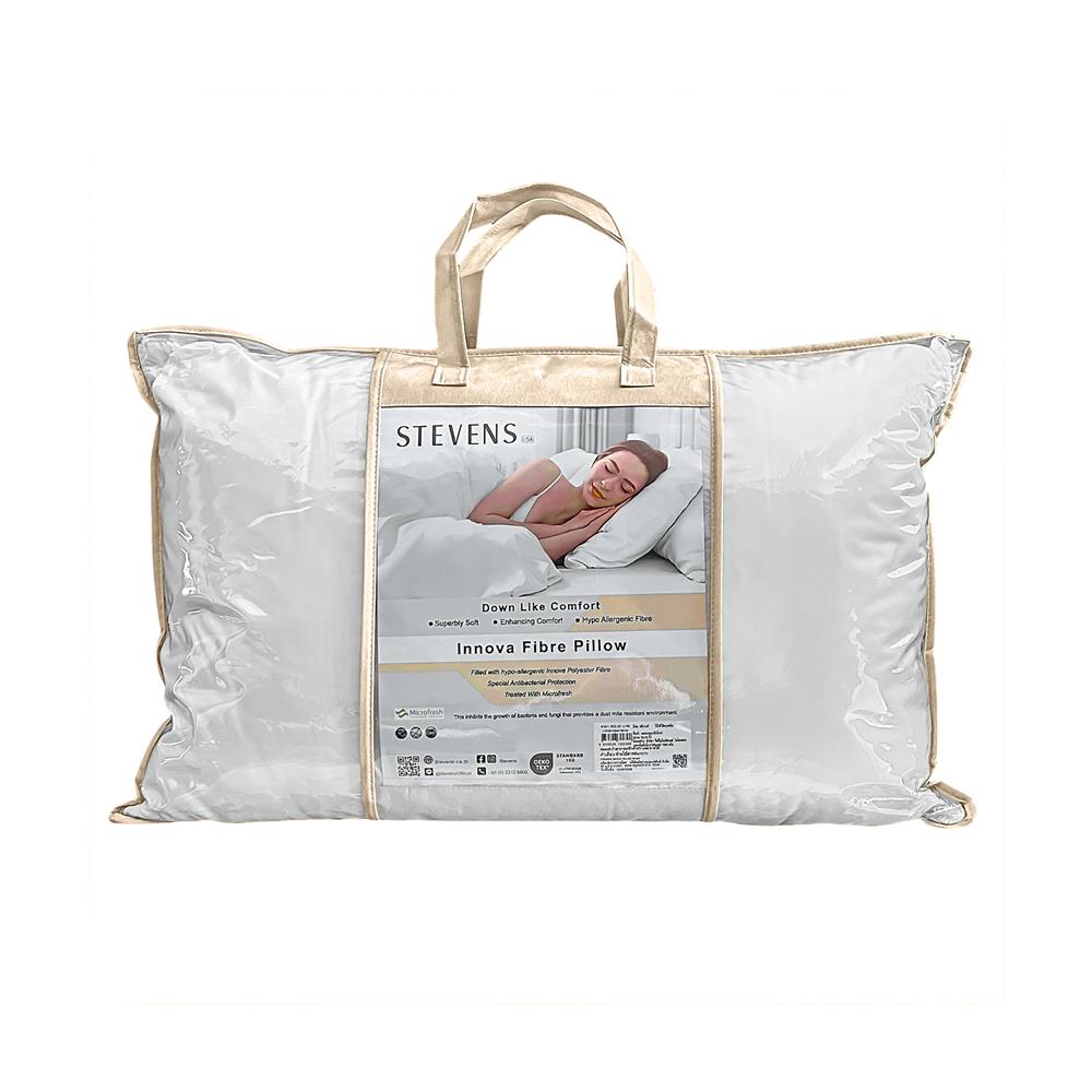 หมอนหนุน ใยสังเคราะห์ STEVENS INNOVA 19x29 นิ้ว สีขาว