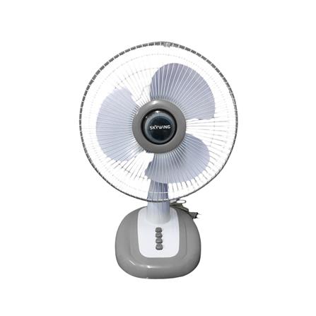 พัดลมตั้งโต๊ะ 12 นิ้ว SKYWING S188 สีเทา ใบสี_0