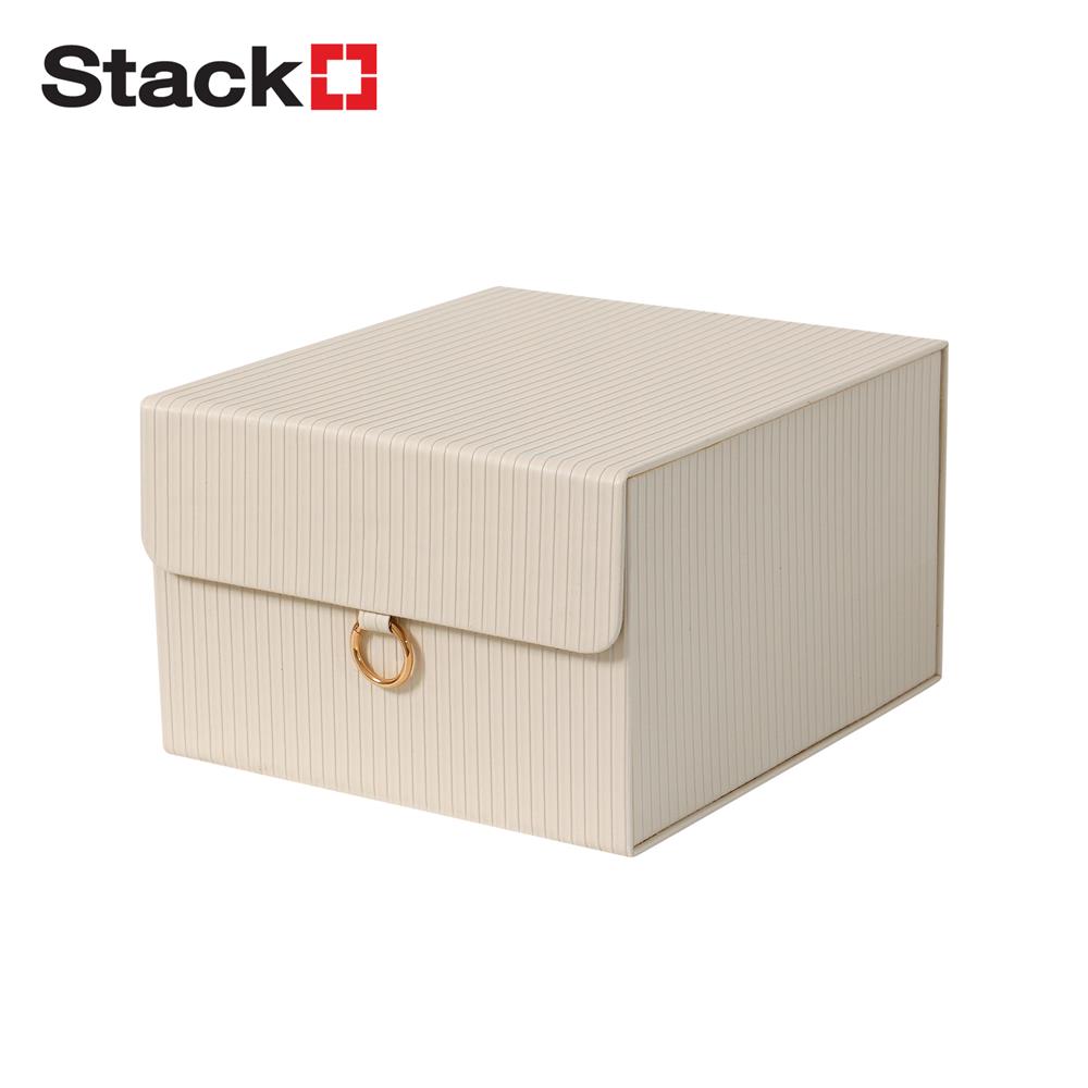 กล่องกระดาษ STACKO BOW 25X27X16 ซม. สีครีม