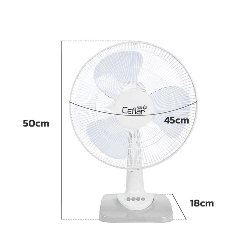 พัดลมตั้งโต๊ะ 16 นิ้ว CEFLAR FB-1602 สีเทา