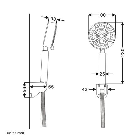 ฝักบัวสายอ่อน RASLAND D414-STAINLESS_4