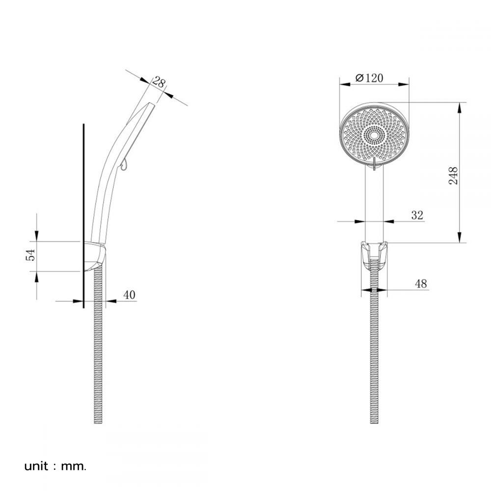 ฝักบัวสายอ่อน BEN D7878-88CR