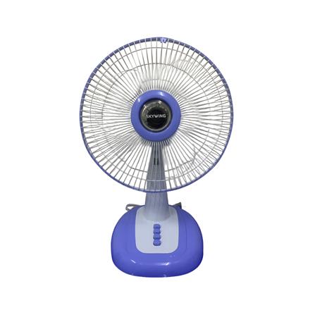 พัดลมตั้งโต๊ะ 12 นิ้ว SKYWING S188 สีฟ้า ใบใส_0