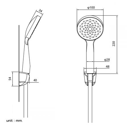 ฝักบัวสายอ่อน BEN D411-D555_1