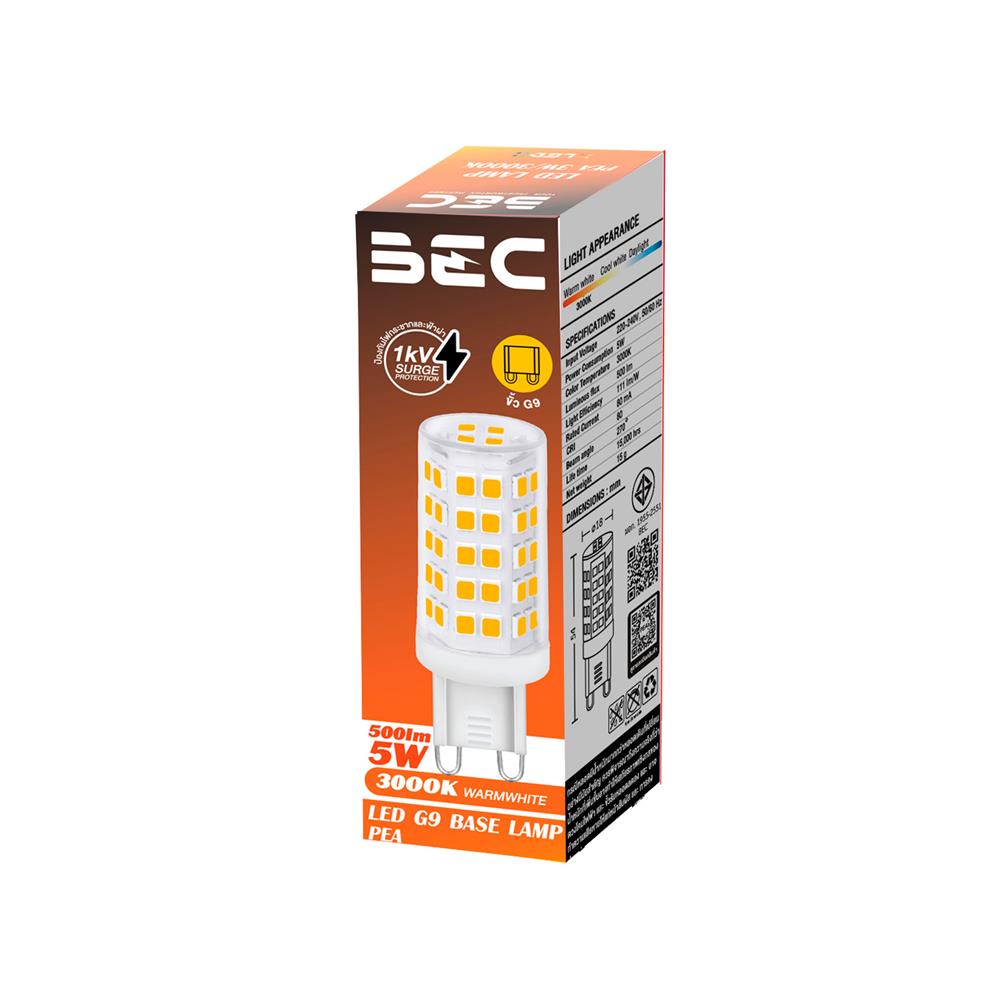 หลอด LED BEC PEA 5 วัตต์ WARM WHITE G9