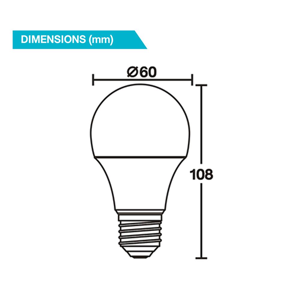 หลอด LED BEC ULTRA-X- LIGHT SENSOR 9 วัตต์ WARM WHITE E27