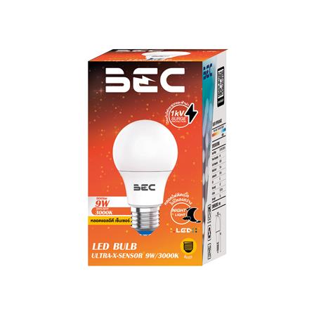 หลอด LED BEC ULTRA-X- LIGHT SENSOR 9 วัตต์ WARM WHITE E27_1
