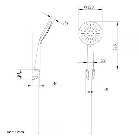 ฝักบัวสายอ่อน BEN D898-D1000_1