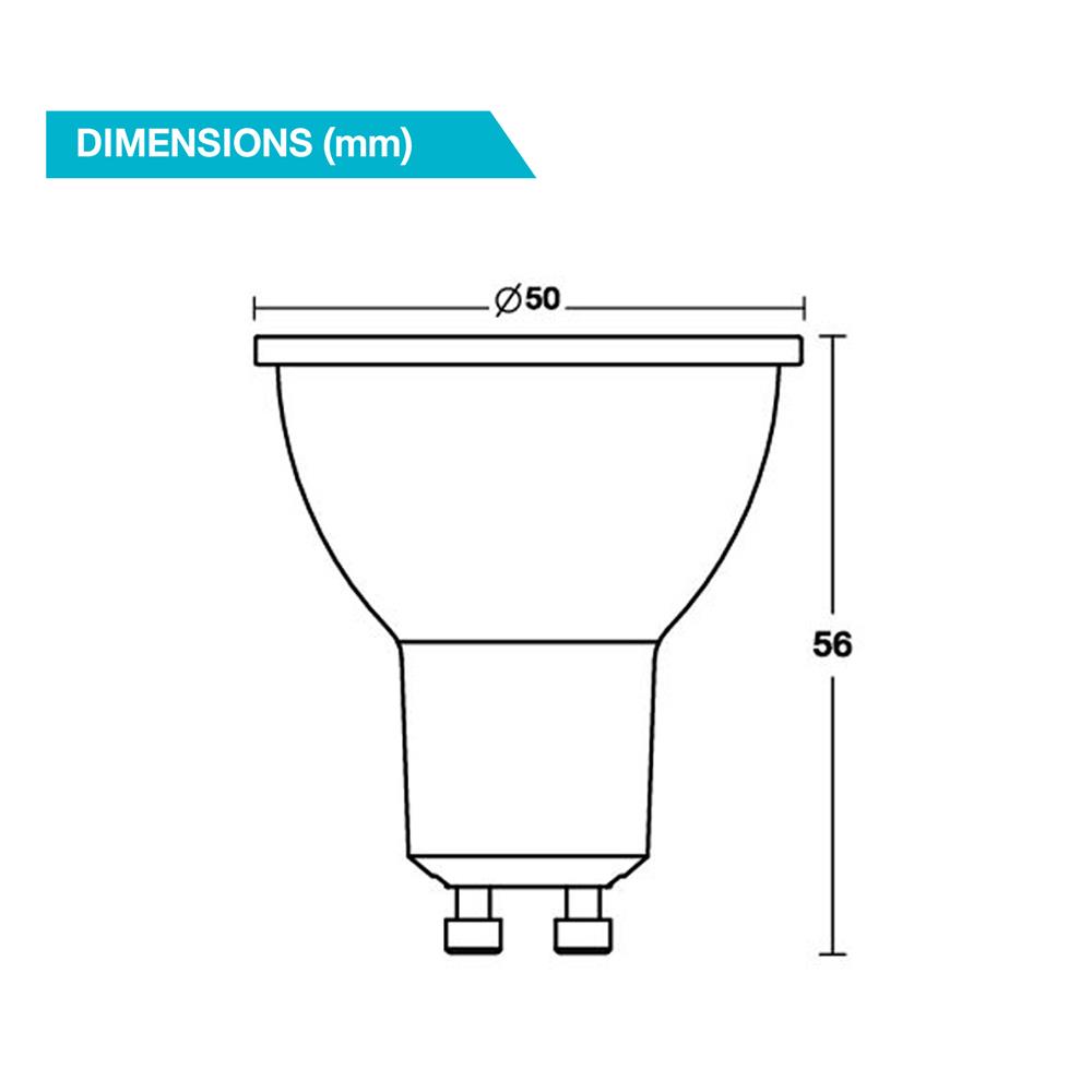 หลอด LED BEC MR16 ROSE-R 7 วัตต์ WARM WHITE GU10