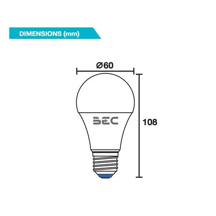 หลอด LED ฺBEC BULB MAGIC 3IN1 9 วัตต์ DAYLIGHT/COOL WHITE/WARM WHITE E27_3