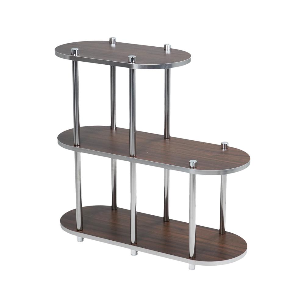 ชั้นวางของ 3 ชั้น FURDINI BENDLY 80 ซม. สีขาว/วอลนัท