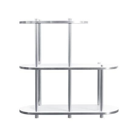 ชั้นวางของ 3 ชั้น FURDINI BENDLY 80 ซม. สีขาว/วอลนัท_1