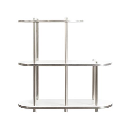 ชั้นวางของ 3 ชั้น FURDINI BENDLY 80 ซม. สีขาว/วอลนัท_0