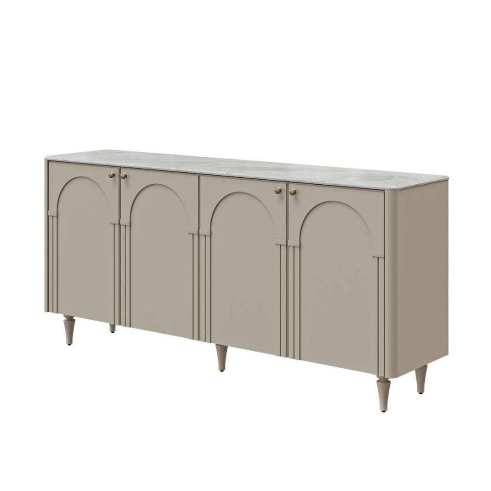 ตู้เตี้ย 4 บานเปิด SB FURNITURE FAY 19244778 169 ซม. สี PASTELA CREAM