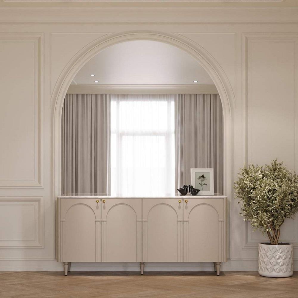 ตู้เตี้ย 4 บานเปิด SB FURNITURE FAY 19244778 169 ซม. สี PASTELA CREAM