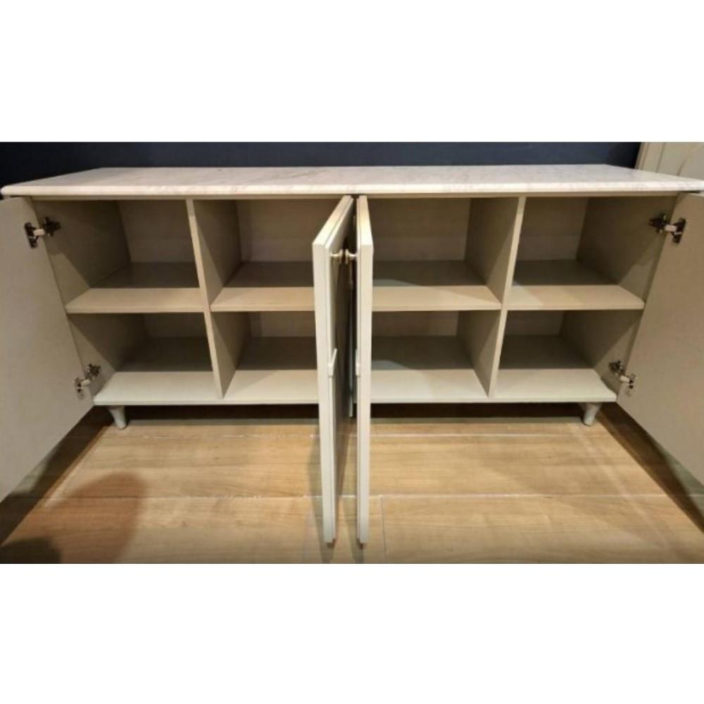 ตู้เตี้ย 4 บานเปิด SB FURNITURE FAY 19244778 169 ซม. สี PASTELA CREAM