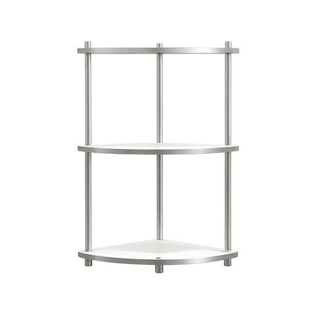 ชั้นวางของโล่งเข้ามุม 3 ชั้น FURDINI BENDLY 35 ซม. สีขาว/วอลนัท_0