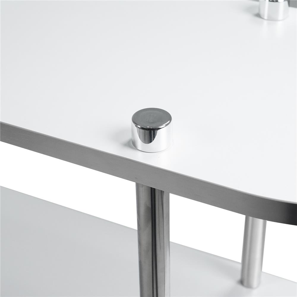 ชั้นวางของ 3 ชั้น FURDINI BENDLY 120 ซม. สีขาว/วอลนัท