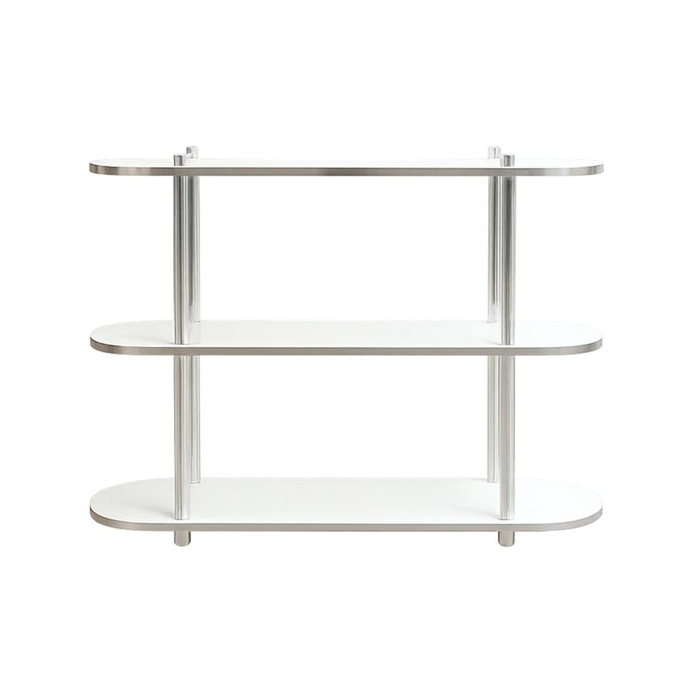 ชั้นวางของ 3 ชั้น FURDINI BENDLY 120 ซม. สีขาว/วอลนัท