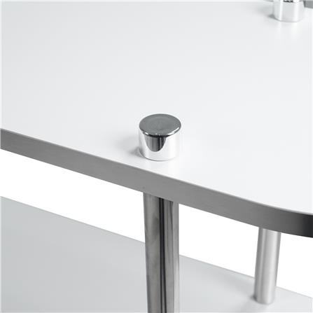 ชั้นวางของ 3 ชั้น FURDINI BENDLY 120 ซม. สีขาว/วอลนัท_2