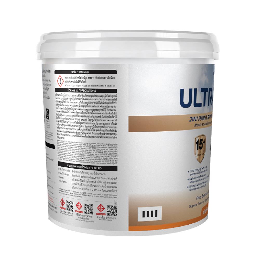 สีน้ำทาภายใน-ภายนอก ชนิดกึ่งเงา TOA ULTRASHIELD EXPERT US100 สีขาว 9 ลิตร
