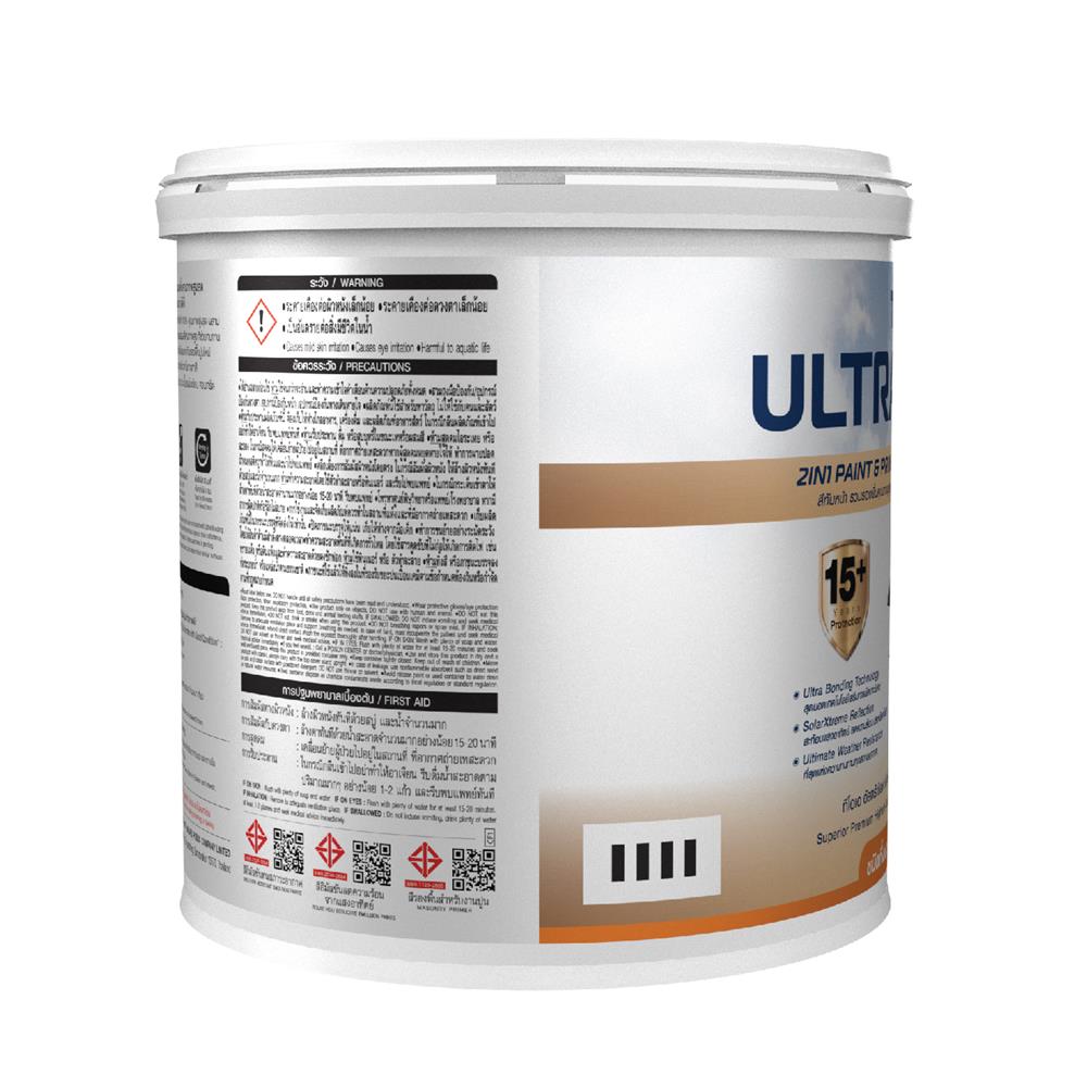 สีน้ำทาภายใน-ภายนอก ชนิดกึ่งเงา TOA ULTRASHIELD EXPERT US100 สีขาว 1 แกลลอน
