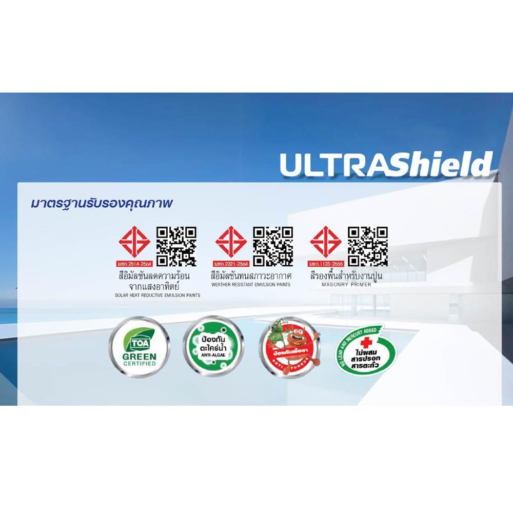 สีน้ำทาภายใน-ภายนอก ชนิดเนียน TOA ULTRASHIELD EXPERT BASE A 9 แกลลอน