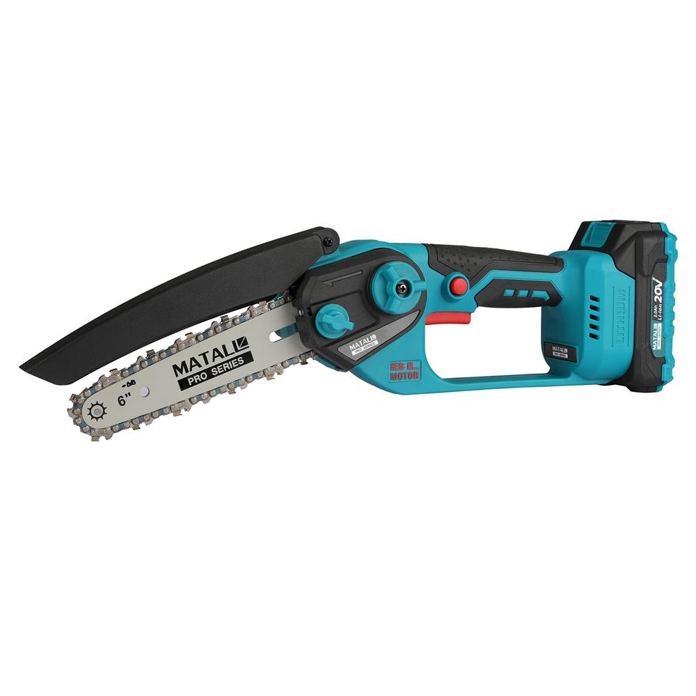 เลื่อยโซ่ไร้สาย (พร้อมแบตเตอรี่) MATALL PRO 6 นิ้ว 20 โวลต์