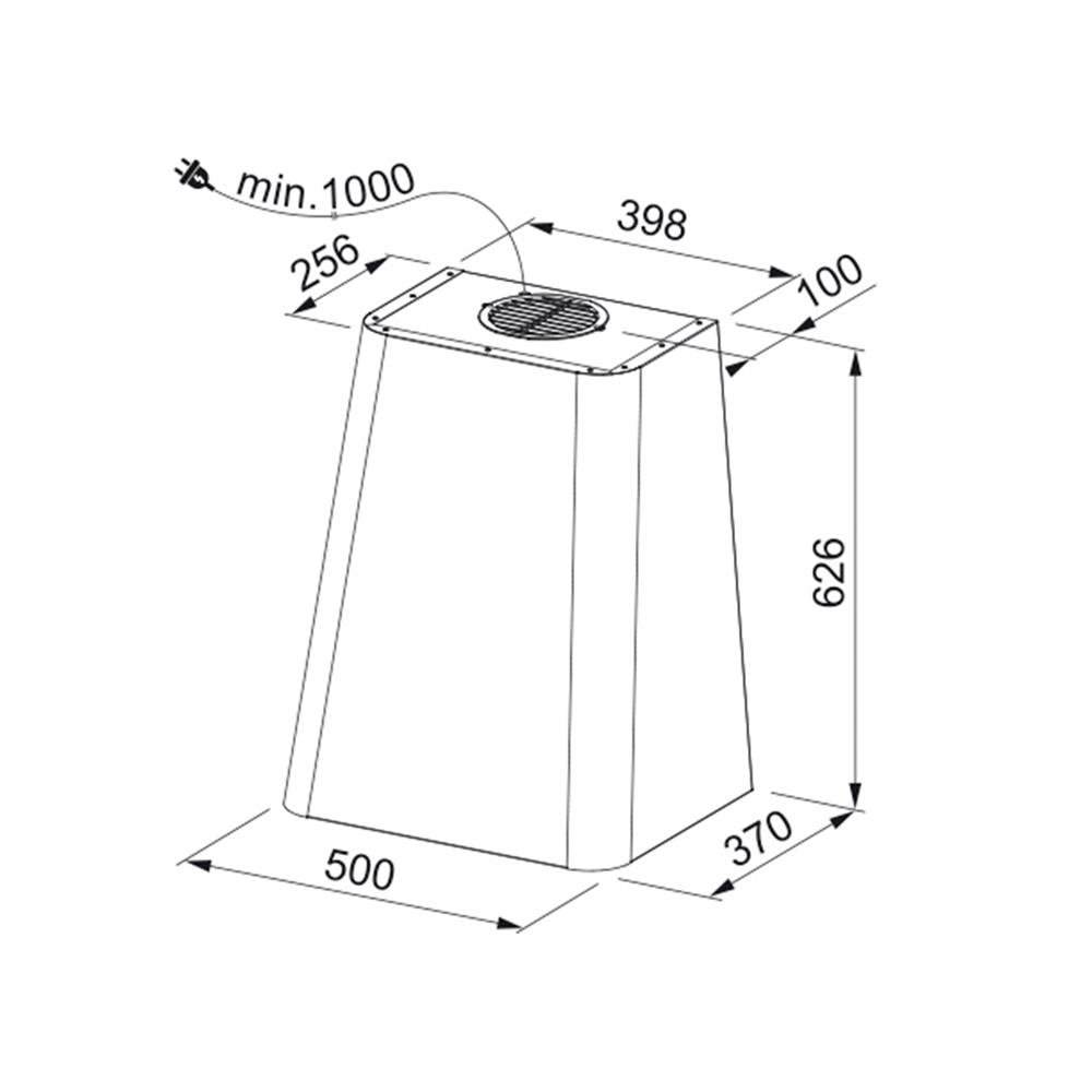 เครื่องดูดควันกระโจม FRANKE FSMD 508 WH 50 ซม.