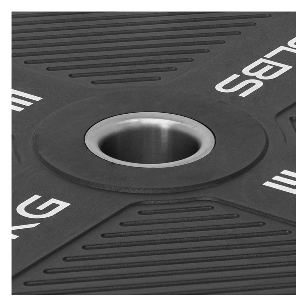 แผ่นน้ำหนัก BUMPER PLATE รูขนาด 2 นิ้ว IVADE  15 กก. (แพ็ก 2 ชิ้น)