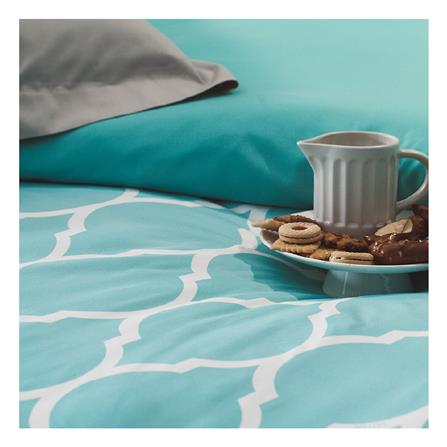 ผ้านวม LOTUS MELBOURNE L-MB 02A 100x90 นิ้ว สี TURQUOISE_1