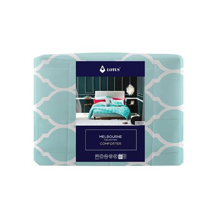 ผ้านวม LOTUS MELBOURNE L-MB 02A 100x90 นิ้ว สี TURQUOISE_2