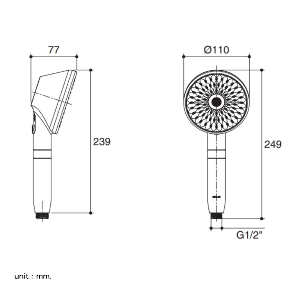 หัวฝักบัว KOHLER K-R33032T-WPT